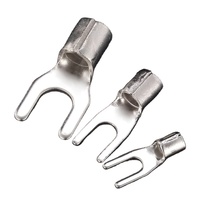 Cosses en cuivre nu non isolées série SNB, bornes à vis de type U, connecteurs de câble électrique à fourche et à fourreau pour sertissage