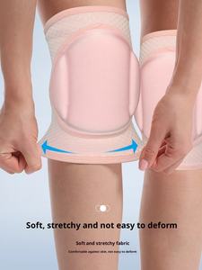 Профессиональные наколенники для танцев и спорта: толстые, универсальные, из губчатого материала, для йоги, гибкие, дышащие, с защитой от ударов, из спандекса и нейлона, на эластичной застежке - Product Image 6