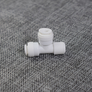 Conector para Purificador de Agua, Conexión en T con Rosca Externa 1'', 7544, Accesorio para Tubería PE, para Piezas de Filtro de Agua - Product Image 1