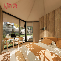 Maison de yourte extérieure Tente de glamping Safari Lodge de luxe Tente de glamping avec toilettes