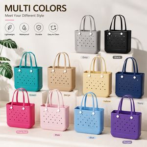Bolsa de Mano Personalizada Moderna, Suave, Duradera, Ligera y Ecológica de EVA, Impermeable, para la Playa, con Logotipo de Frutas, Gran Capacidad, para Mujer - Product Image 5
