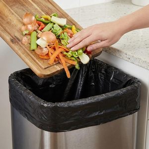 4 Gallon <b>Black</b> Flat Top Trash Bags, 100CT Heavy Duty Leakproof <b>Bin</b> Liners, Disposable Small Garbage Bags for Home <b>Kitchen</b> - Product Image 6