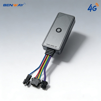 Mini Rastreador GPS 4G LTE Impermeable con Detección de Combustible, Alarmas SOS y de Vibración ACC, Geo-Cerca, Aplicación Android/PC para Bicicletas y Camiones