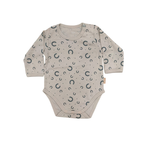Body de punto para bebé, manga larga, estilo romano, pelele con pies, bolsillo acanalado, volantes, ropa de invierno para bebé - Product Image 1