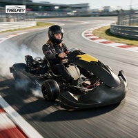 Go Kart de Gasolina para Pista, 200-225cc, 9.5HP, Potente Sistema de Frenos Hidráulicos, Karting de Pedales para Exteriores, con Certificación CE para Adultos