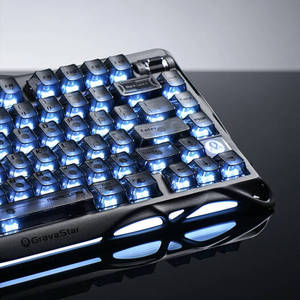 New GravaStar Mercury K1 Tri Mode 75% Aluminum Alloy RGB Hot Swap Gaming Mechanical Keyboard for Desktop - Product Image 3