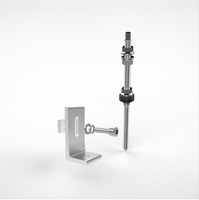 Dibuat di Cina SUS304 Hanger Bolt dengan Kit Kaki L Braket Pemasangan PV Atap Logam Surya