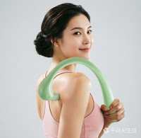Bâton de massage vibrant sans fil personnalisé OEM, sans bouton, sensible à la pression, avec crochet, pour le dos et le corps, outil de soin personnel, vente en gros