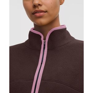 FOXA Chaqueta de lana para mujer con cuello alto y manga larga, abrigo con cremallera, ropa exterior suave y cálida para otoño e invierno con bolsillos - Product Image 4