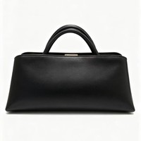 Sac à main décontracté en PU de luxe léger pour femme, nouveau style, fermeture métallique, fourre-tout structuré vintage, doublure en polyester