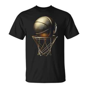 Camiseta de jugador de baloncesto con trofeo, manga corta, cuello redondo, unisex, para adultos, impresión digital, deportes y juegos - Product Image 1