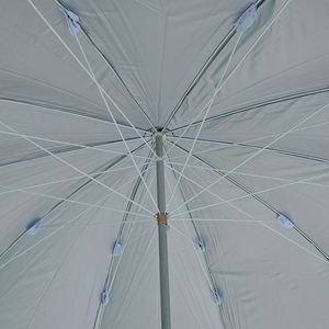 Parasol de camping et de plage portable, pliable, réglable, avec fixation par pince, revêtement argenté, bandes résistantes au vent, vente en gros - Product Image 2