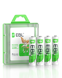 Pilas Recargables AAA EBL de 1100 mAh Ni-MH, Pilas Triple A Precargadas de Larga Duración, Paquete de 8 - Product Image 1