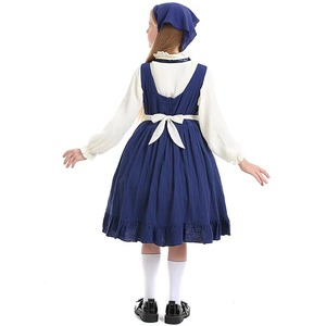Costume da cameriera per ragazze, costume da piccola cameriera con grembiule, uniforme da fattoria per ragazze, costumi per feste di Halloween PS66 - Product Image 2