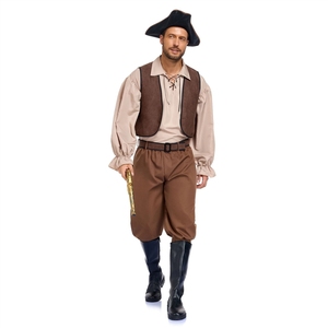 <span class=keywords><strong>Disfraz</strong></span> <span class=keywords><strong>de</strong></span> <span class=keywords><strong>pirata</strong></span> retro medieval artístico <span class=keywords><strong>de</strong></span> Halloween, estilo Piratas <span class=keywords><strong>del</strong></span> <span class=keywords><strong>Caribe</strong></span>, para cosplay y presentaciones, tallas S-XL - Product Image 4