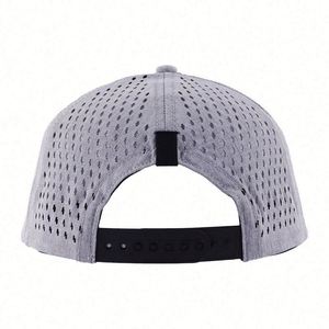 หมวกเบสบอล 6 แผง ปักโลโก้ ผ้าทอ กันน้ำ ตัดด้วยเลเซอร์แบบกำหนดเอง ระบายอากาศได้ดี สำหรับเล่นกีฬา โพลีเอสเตอร์ 100% - Product Image 4