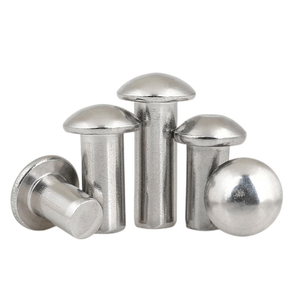 Pernos de Remache Sólidos de Acero Inoxidable, Aluminio, Latón y Cobre M3-M12, Venta Caliente de Fábrica, Pernos y Remaches Personalizados, DIN660 - Product Image 1