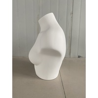 Maniquí de Torso Femenino Realista HEF-17, Blanco Mate, para Exhibición de Lencería, Modelo Curvilíneo para Ropa Interior y Trajes de Baño