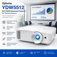Proyector Empresarial Optoma YDW5512 DLP 720p con 3800 Lúmenes y 3D Ready para Educación, Duración de la Lámpara de 12000 Horas