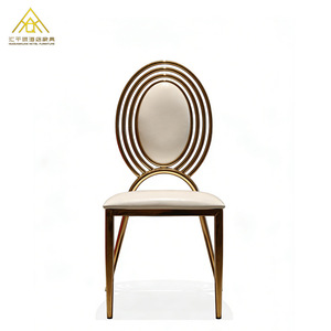 Huiqianhuan Upholstered Velvet Dining <b>Chair</b> Metal Legs Hotel Banquet Wedding Restaurant Club Use - Product Image 5