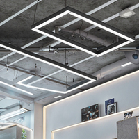 Lampe en plastique longue de lumière linéaire commerciale de l'intense luminosité LED pour les solutions faciles d'installation de projet de bureau à domicile