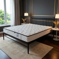 Matelas Orthopédique Hybride à Ressorts Ensachés et Mousse à Mémoire de Forme Queen Moyen Contemporain Durable Qualité Hôpital 20 Pouces Compressé et Roulé