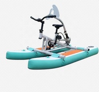 Bateau à pédales gonflable en PVC de haute qualité, style enfantin, en alliage d'aluminium, monoplace, pour loisirs aquatiques, certifié CE, à vendre