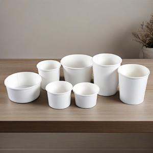 Caja de comida para llevar de alta calidad, cuenco de papel Kraft con tapa - Product Image 1