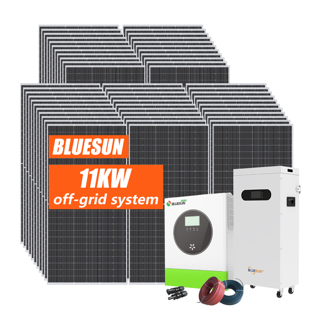 Solar Energy System 3KW 5KW 10kw 11KW Off Grid Hybrid Roof Installation Solar Panel System for Module House With Lithium Battery