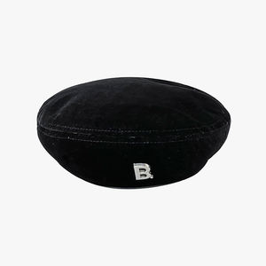 女性のための西洋式ネイビーベレー帽日本の画家Bレターベレー帽 - Product Image 4