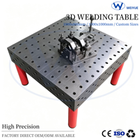 Plateforme de soudage 3D gravée au laser 1000x800x200mm |   Table de travail en acier rigide pour l'entretien en atelier