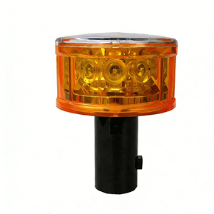 Cono de Tráfico de Seguridad Vial con Luz <span class=keywords><strong>LED</strong></span> Intermitente Geelian, Barrera de Advertencia, Luz Solar - Product Image 1