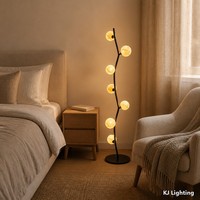Lampe sur pied globe moderne, luminaire décoratif pour salon, chambre à coucher, bureau, hôtel