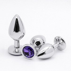 Gute Qualität Herzförmiger Metall Anal Plug Hinterhof Weiblich SM Out, um Sex Dilator Flirt mit Adult Sex Requisiten zu tragen - Product Image 5