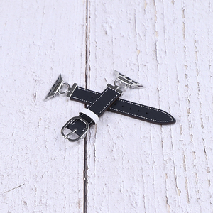 Per seiko Arabic orologio in vera pelle cinturini per orologio Apple Watch serie 10 46mm 42mm privato OEM adattatore in pelle cinturino da polso - Product Image 3