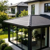 Robuste Aluminiumlegierung Outdoor-Raum Aluminium Isoliertes Dego-Fliesen-Dach Sonnenschutz Wasserdichtes Villa-Solarium