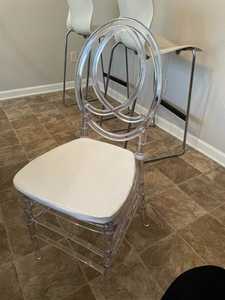 Sillas Chiavari Apilables para Hotel, Silla Transparente de Acrílico Cristalino para Eventos al Aire Libre, Bodas, Jardín, Resina - Product Image 2