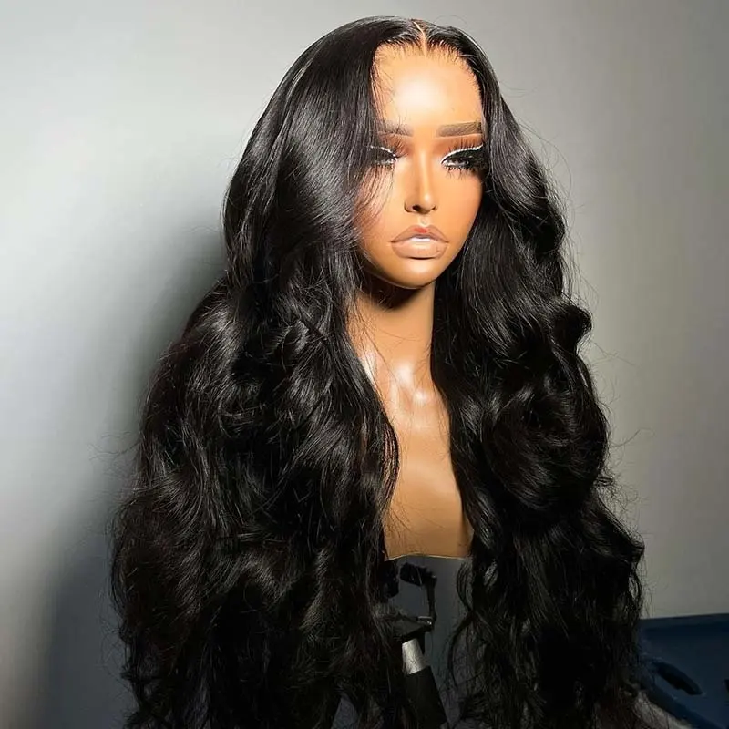 Clj Top Wigs 2021 Cheveux Transparent Lace Front Burmese Natural 14Inch 13X6 Body Wave Wig Raw Hair For Sale