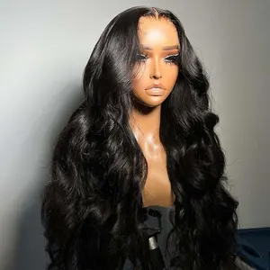 Clj Top Wigs 2021 Cheveux Transparent Lace Front Burmese Natural 14Inch 13X6 Body Wave Wig Raw Hair For Sale