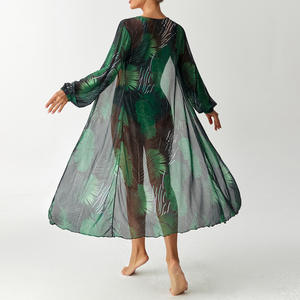 <span class=keywords><strong>Maillot</strong></span> <span class=keywords><strong>de</strong></span> <span class=keywords><strong>bain</strong></span> 3 pièces pour femme avec <span class=keywords><strong>bandeau</strong></span> imprimé 4 couleurs, <span class=keywords><strong>maillot</strong></span> <span class=keywords><strong>de</strong></span> <span class=keywords><strong>bain</strong></span> taille haute et kimono à manches longues S-XL - Product Image 5