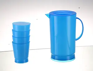 Прямая продажа с завода, пластиковый кувшин для питья с четырьмя чашками