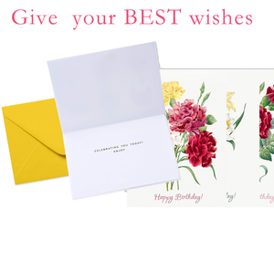 Cartes de joyeux anniversaire vierges élégantes et uniques avec enveloppe Offre Spéciale d'impression à la demande avec enveloppe meilleurs <span class=keywords><strong>voeux</strong></span> pour les amis - Product Image 3
