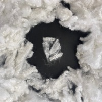 Matériau de remplissage hcs en fibres discontinues de polyester à fonction psf 3D recyclée