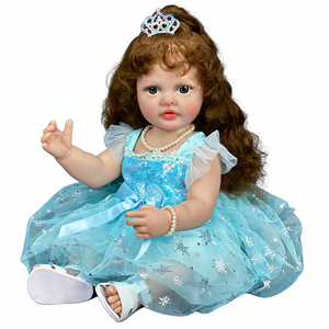 <span class=keywords><strong>Muñecas</strong></span> Reborn Kindure de 22 Pulgadas, <span class=keywords><strong>Muñecas</strong></span> de Cuerpo Suave, <span class=keywords><strong>Muñecas</strong></span> Grandes con Piel Pintada en 3D, Bebés Realistas, Juguetes de <span class=keywords><strong>Muñecas</strong></span> Reborn - Product Image 5