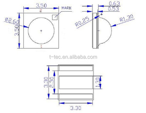Công suất cao Led Ngoài Trời Màn hình bắt chước lumen hồng ngoại phát ra ống 940nm - Product Image 5
