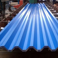 Hotsale Couleur Bleu Vert Couleur G550 Couche De Revêtement De Zinc Couleur Bleue Galvanisé Tôle De Toiture En Acier Ondulé