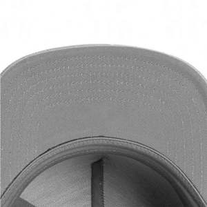 Casquette de baseball en toile unisexe 5 panneaux OEM, vente en gros, broderie grise, snapback d'extérieur, hip-hop, personnage, logo personnalisé - Product Image 6