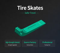 Patins de remorquage professionnels pour pneus, réduisent la friction et empêchent le glissement, protégeant les véhicules pendant le chargement sur plateau.
