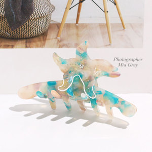 Pince à <span class=keywords><strong>cheveux</strong></span> épaisse, grande pince à <span class=keywords><strong>cheveux</strong></span>, grande étoile de mer, été <span class=keywords><strong>2022</strong></span>, vente en gros - Product Image 3