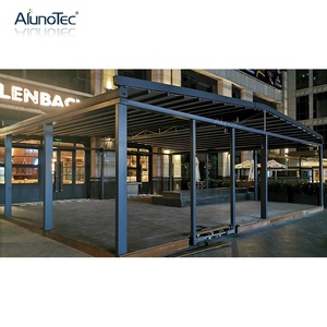 Toldo Motorizado de Aluminio <span class=keywords><strong>para</strong></span> Terraza y Patio, Cubierta Metálica Plegable, Pérgola con Techo Retráctil <span class=keywords><strong>para</strong></span> Restaurante - Product Image 3